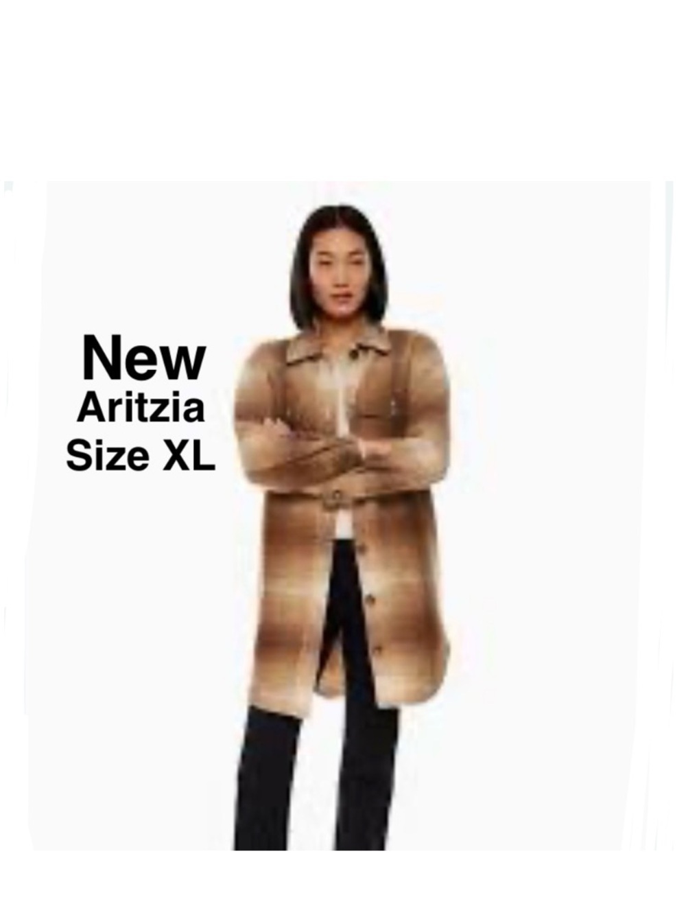 New Wilfred Free The Ganna Shirt Jacket Size XL COLOUR Elaine WLDWD BROWN⭐️⭐️⭐️ - Picture 1 of 17
